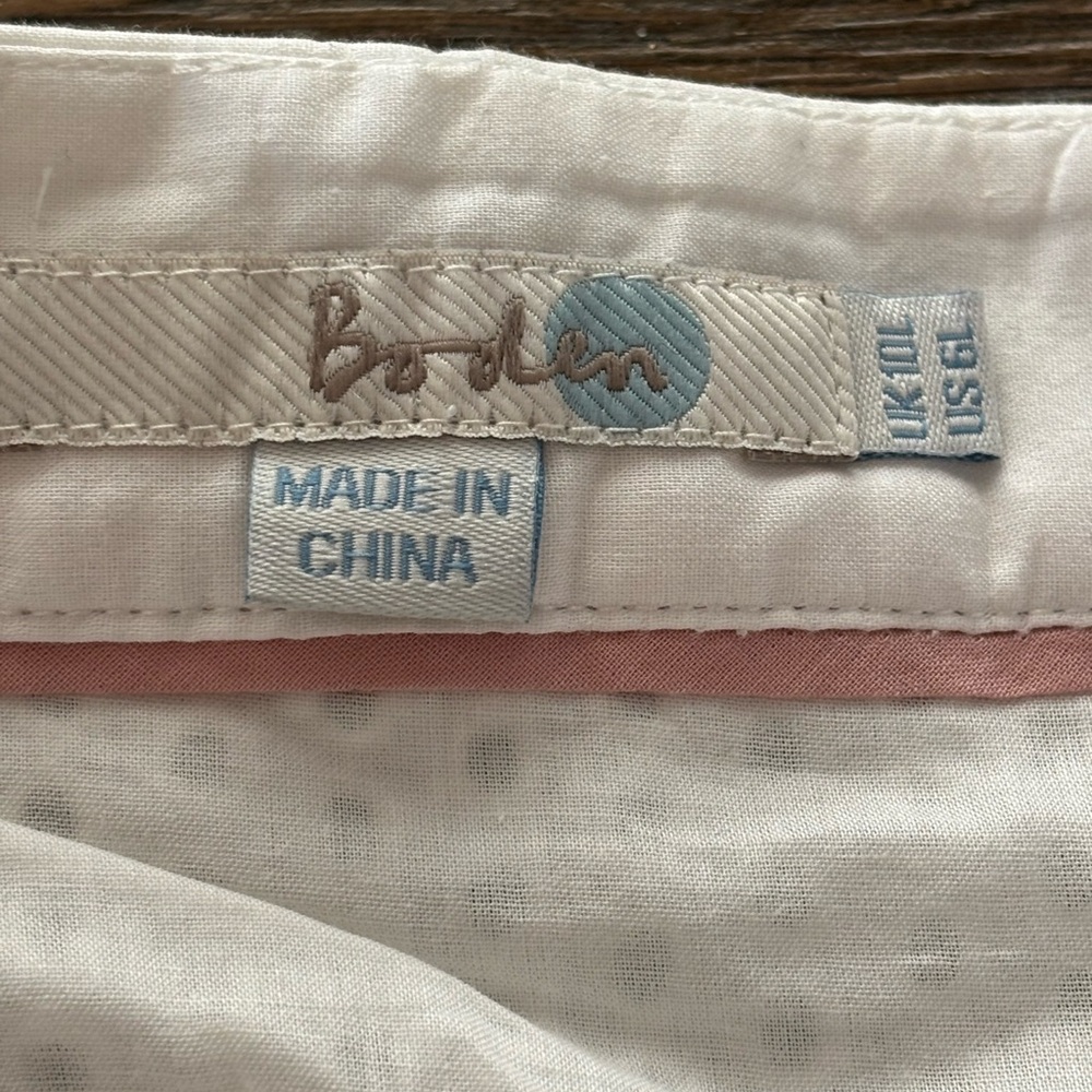 Boden White Eyelet Pencil Skirt - Picture 3 of 4